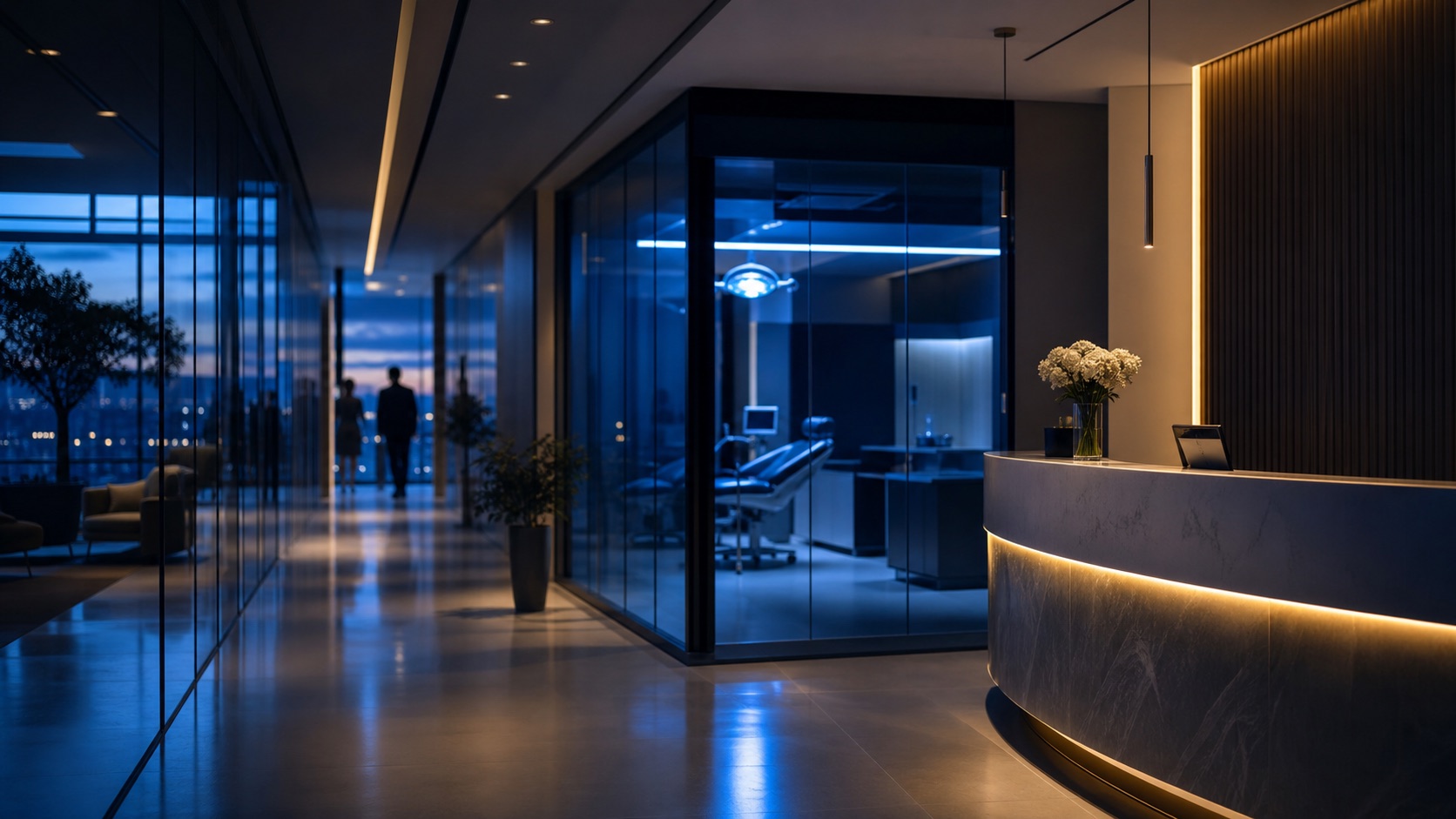 Modern ve premium özel klinik ortamı